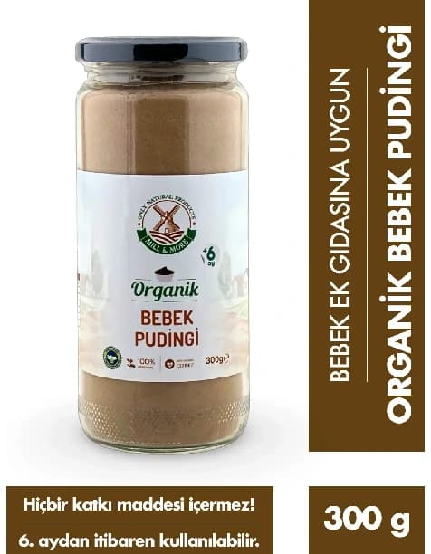 Organik Bebek Pudingi 300 g +6 Ay