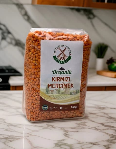 Organik Kırmızı Mercimek 750 gr