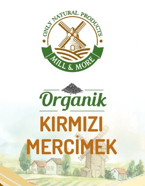 Organik Kırmızı Mercimek 750 gr