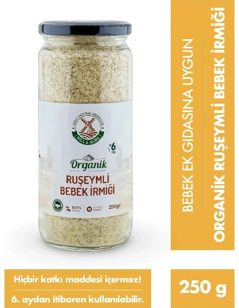 Organik Ruşeymli Bebek İrmiği 250 g +6 Ay