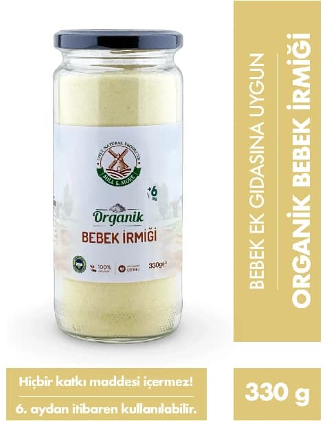 Organik Bebek İrmiği 330 g +6 Ay