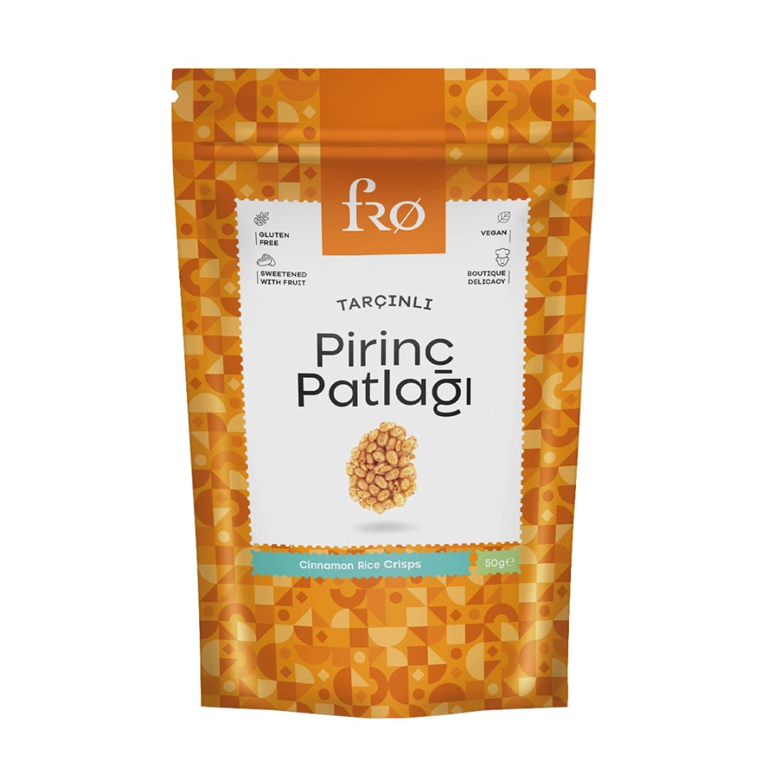 FRO Tarçınlı Pirinç Patlağı Glutensiz Vegan Şekersiz Sağlıklı Atıştırmalık