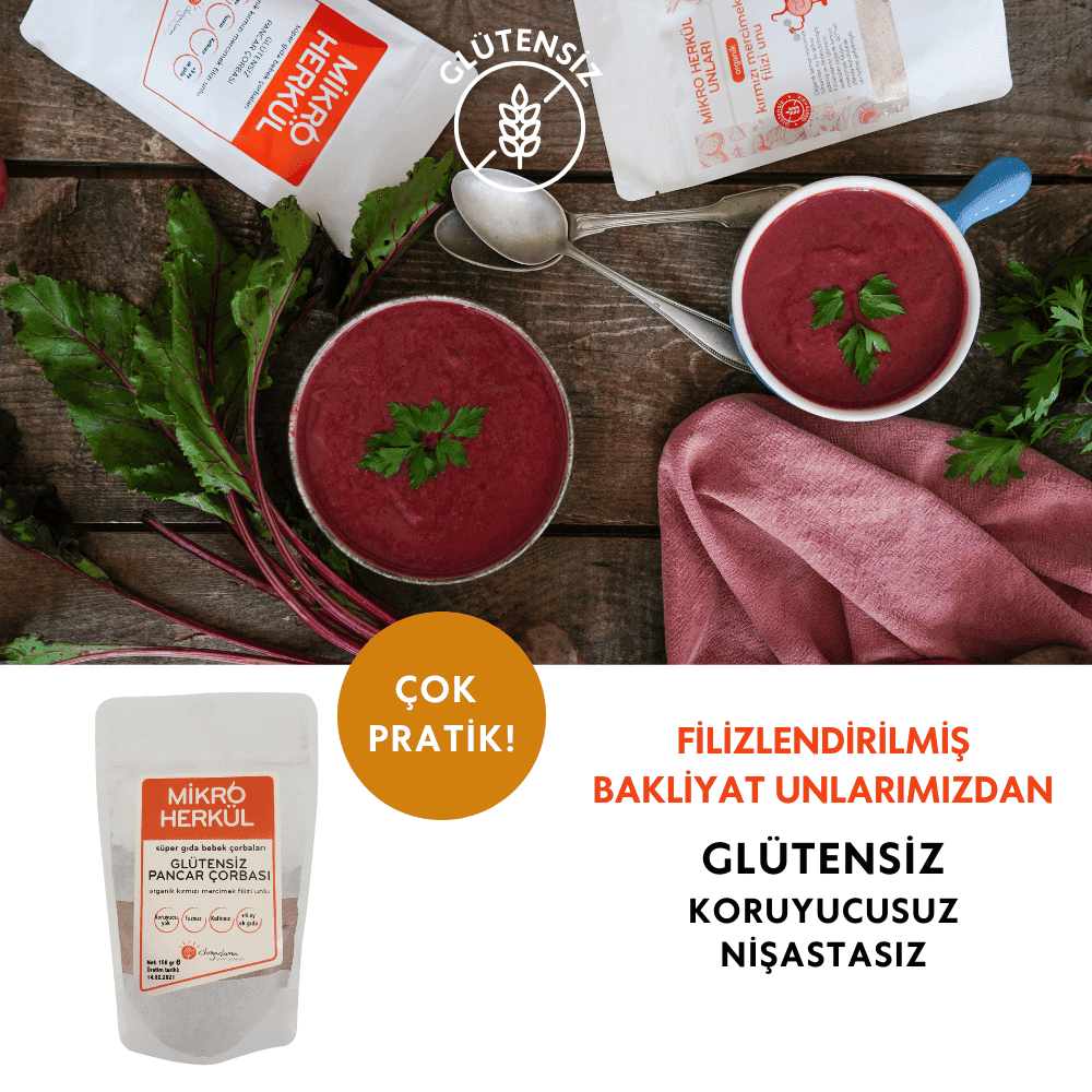 Pancar Çorbası +9 Ay Ek Gıda Glutensiz (150 gr)