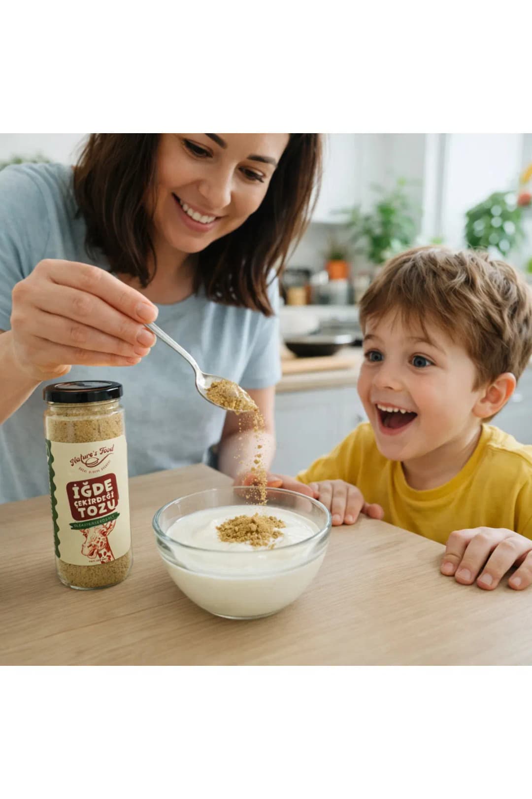 Sadece İğde Çekirdeği Tozu 140gr Glutensiz – %100 Saf Çekirdekten Öğütülmüş