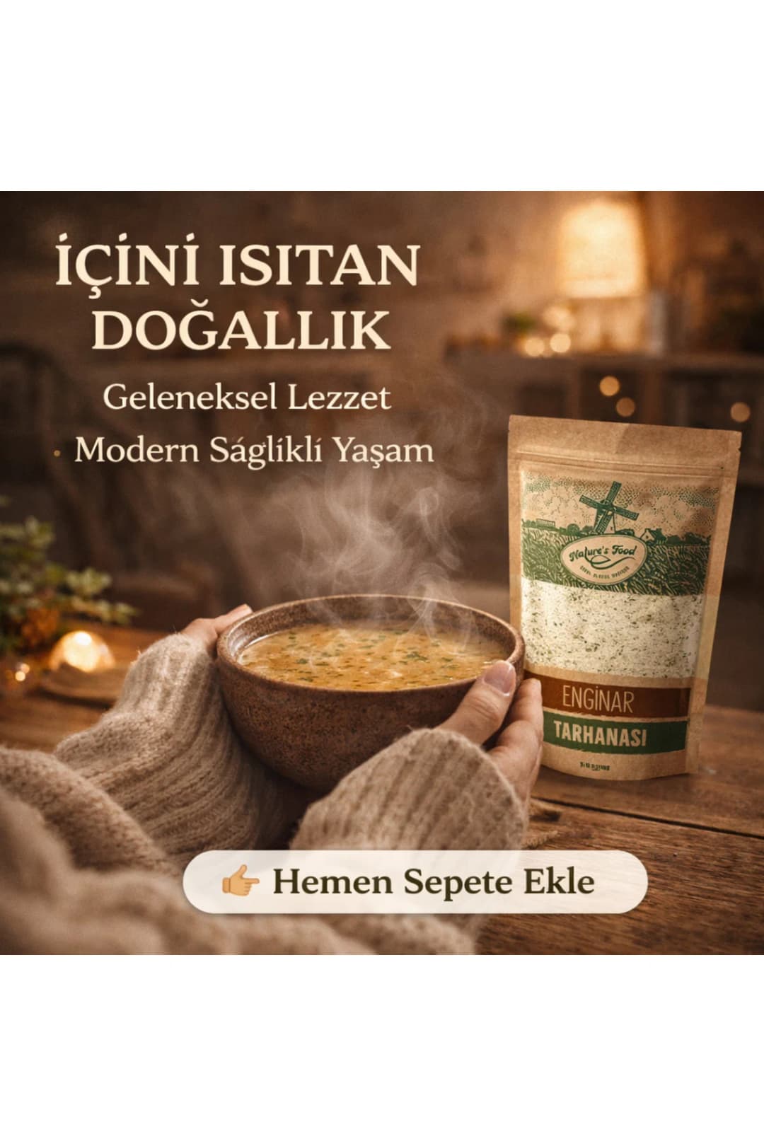 Enginar Tarhanası 350g | Katkısız Doğal İçerik | Hafif & Sindirim Dostu Geleneksel Çorba