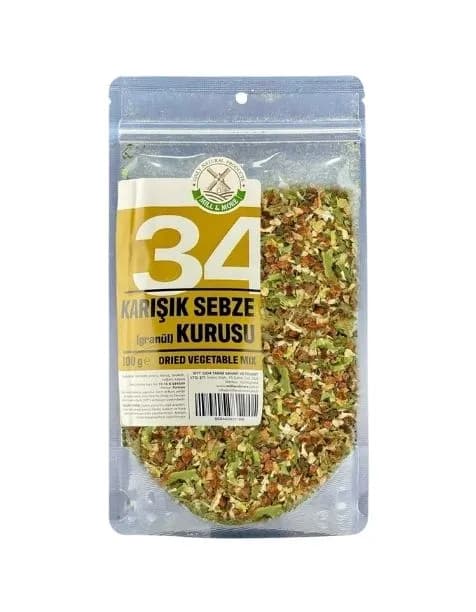 N°34 Karışık Sebze Kurusu (Granül) 100g