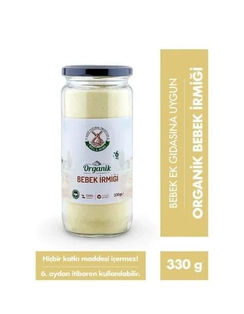 Organik Bebek Tarhanası 400 g + Organik Bebek İrmiği 330 g Seti