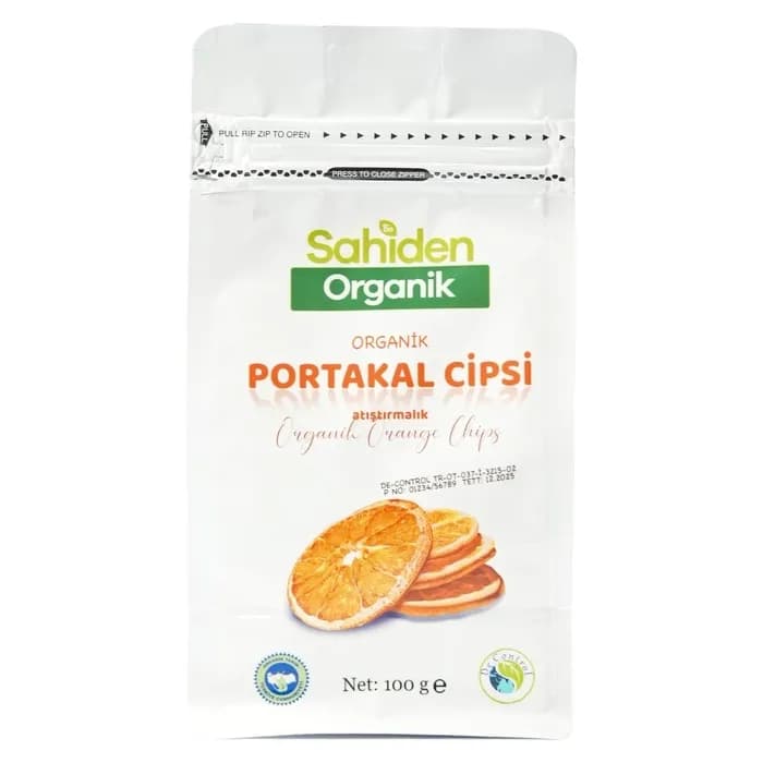 ORGANİK PORTAKAL CİPSİ -100 GR