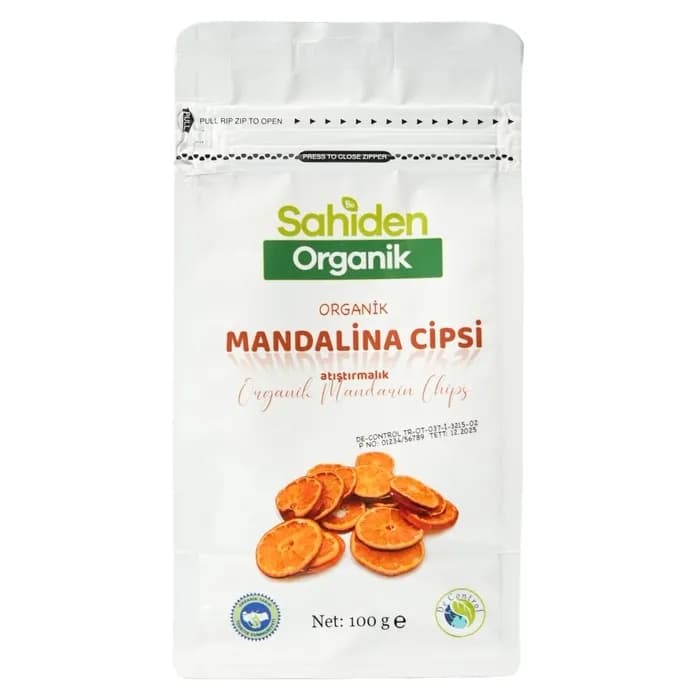 ORGANİK MANDALİNA CİPSİ - 100 GR