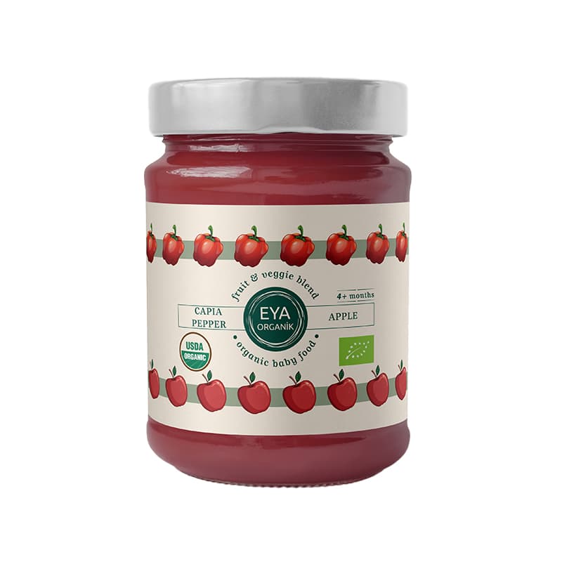 Eya Organik Elma-Kapya Püresi 100 Gr