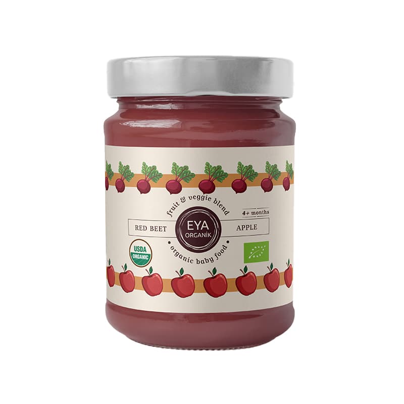 Eya Organik Elma-Pancar Püresi 100 Gr