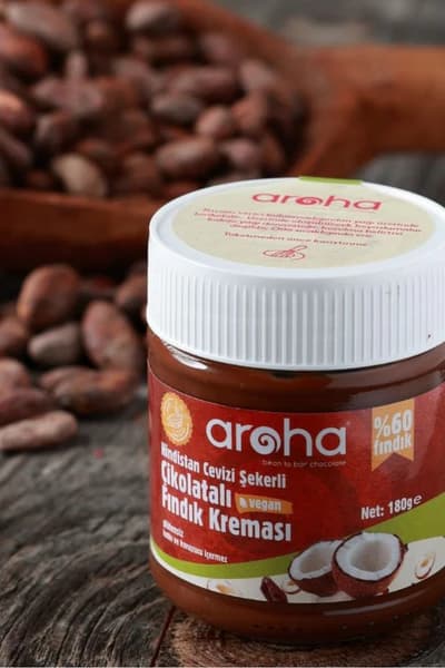 Hindistan Cevizi Şekerli Çikolatalı Fındık Kreması %72 Fındık - 180 g